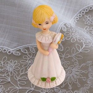 Enesco Growing Up Birthday Girls 5th Birthday Blonde 1981